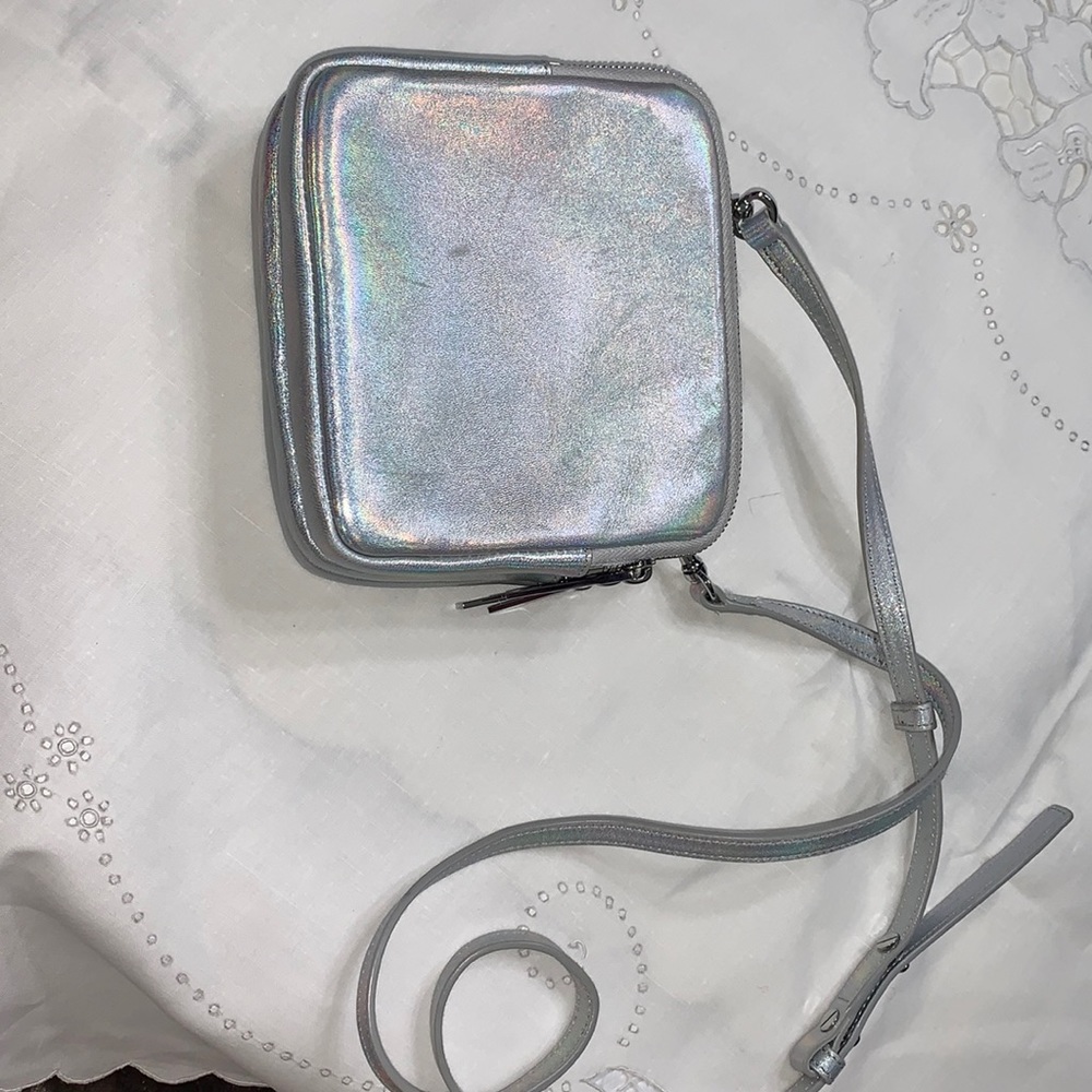 A.L.C holographic cross body bag.
